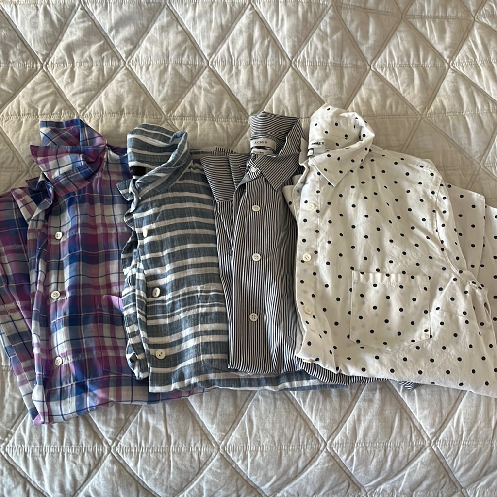 4 J.Crew “Boy” Button Downs.